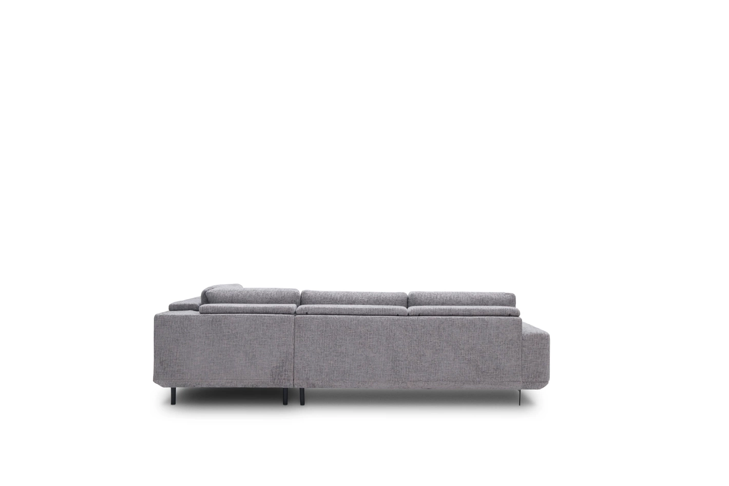 Miękki narożnik Misty Super Soft w układzie L – z elektrycznym wysuwem i regulacją zagłówków