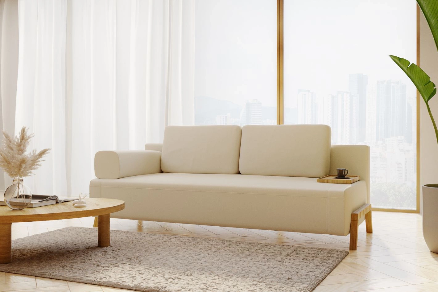 Sofa Tiny z funkcją spania i pojemnikiem | Kompaktowy design | Wajnert Meble