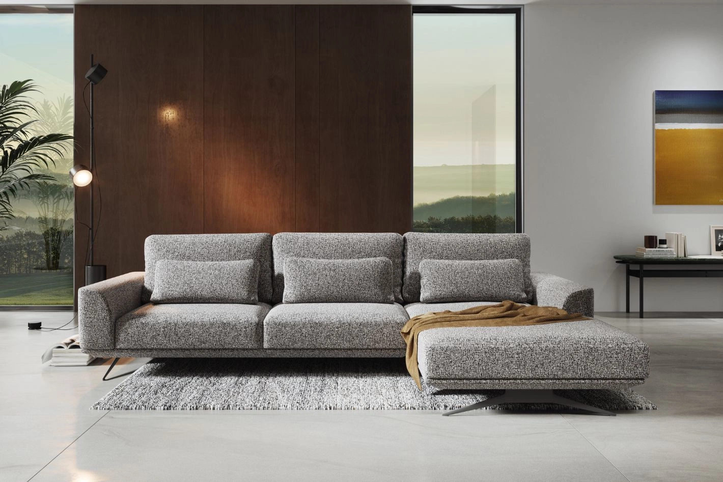 Narożnik Misty Super Soft z elektrycznym wysuwem – luksusowy komfort